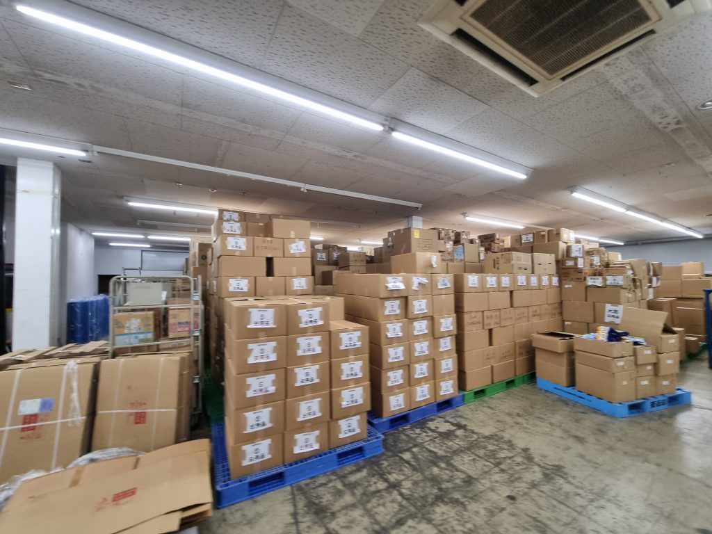 荷降ろし後の商品写真