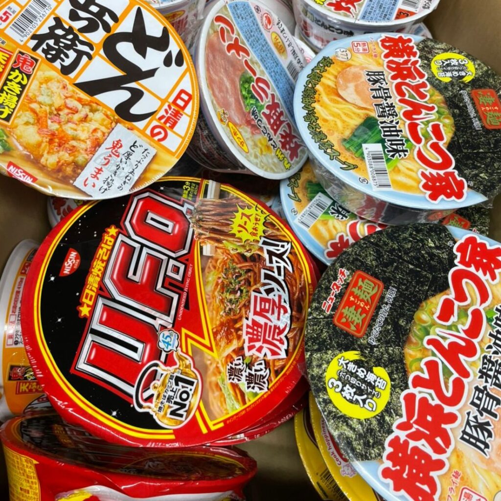 カップ麺の買い取り